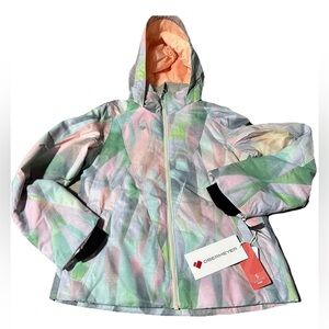 Obermeyer Rylee Print Teen Medium 10-12 Girls Prism Ski Jacket